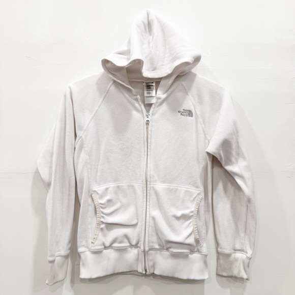 The North Face TKA Fleece Sweater Girls Large White - Picture 1 of 5